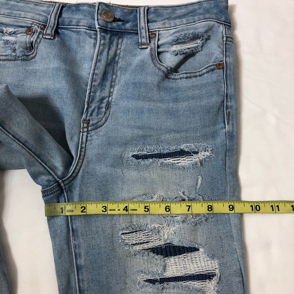 American Eagle Outfitters Nex(T) Level Stretch Tapered High Rise Blue Jegging 8R - Picture 15 of 16